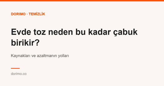 Evde toz neden bu kadar çabuk birikir? Kaynakları ve azaltmanın yolları