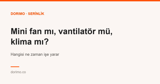 Mini fan mı, vantilatör mü, klima mı? Hangisi ne zaman işe yarar