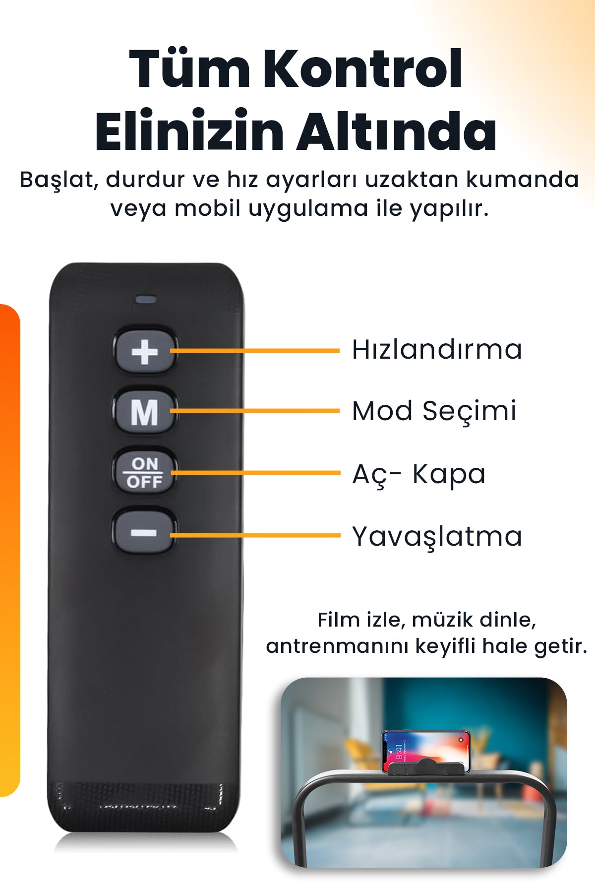 Dorimo Motion Pro Katlanabilir Koşu Bandı | 2 HP 130 kg 50x120 cm Bant 12 km/s Bluetooth Kumandalı Ev Tipi Yürüyüş Bandı