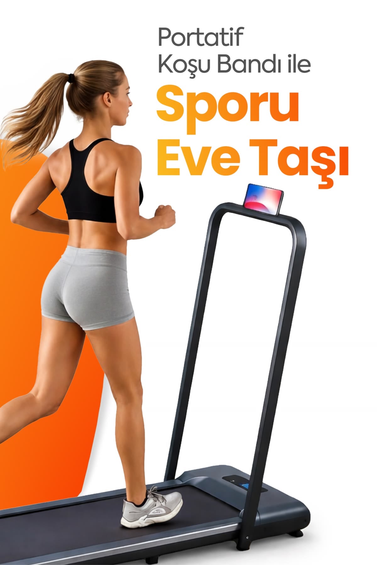 Portatif koşu bandı ile sporu eve taşı